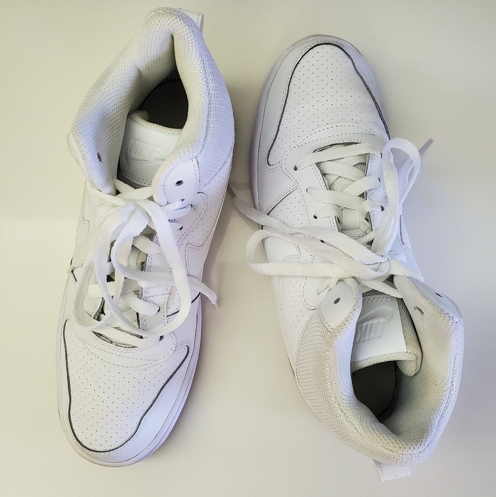 Nike Court Borough Mid Pure White Rubber Shoes 9 M